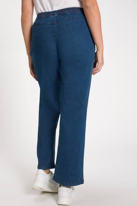 Wide Leg Elastic Waist Mary Fit Marlene Stretch Jeans