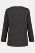 T-shirt, V-udskæring, afslappet pasform med lange ærmer