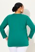 T-shirt coupe Relaxed Fit, décolleté en V et manches longues