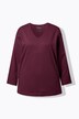 T-shirt, V-udskæring, afslappet pasform med lange ærmer