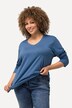 Shirt, V-hals, relaxed, lange mouw