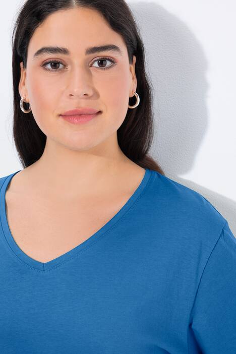 Shirt, V-Ausschnitt, Relaxed, Langarm