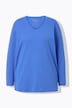 T-shirt coupe Relaxed Fit, décolleté en V et manches longues