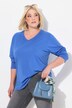 T-shirt coupe Relaxed Fit, décolleté en V et manches longues