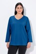 Shirt, V-hals, relaxed, lange mouw