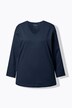 T-shirt, V-udskæring, afslappet pasform med lange ærmer