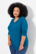 T-shirt coupe Relaxed Fit, décolleté en V et manches longues