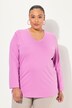 Shirt, V-hals, relaxed, lange mouw