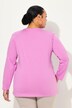 Shirt, V-hals, relaxed, lange mouw