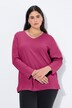 Shirt, V-hals, relaxed, lange mouw