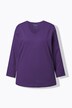 T-shirt, V-udskæring, afslappet pasform med lange ærmer