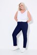 Pantaloni elasticizzati modello Sienna di bengalina con taglio della gamba aderente e cintura elastica
