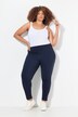 Pantaloni elasticizzati modello Sienna di bengalina con taglio della gamba aderente e cintura elastica