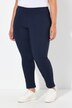 Pantaloni elasticizzati modello Sienna di bengalina con taglio della gamba aderente e cintura elastica