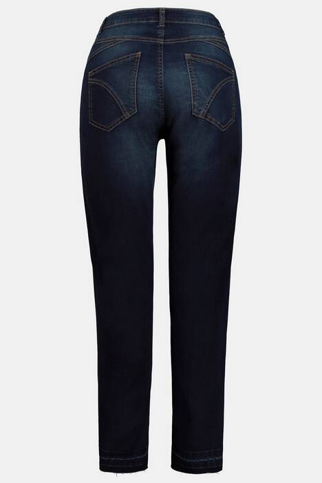 3/4-Jeans Julia, Taschen-Stickerei, schmale Passform