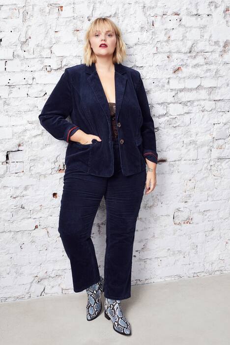 Corduroy Two Button Blazer