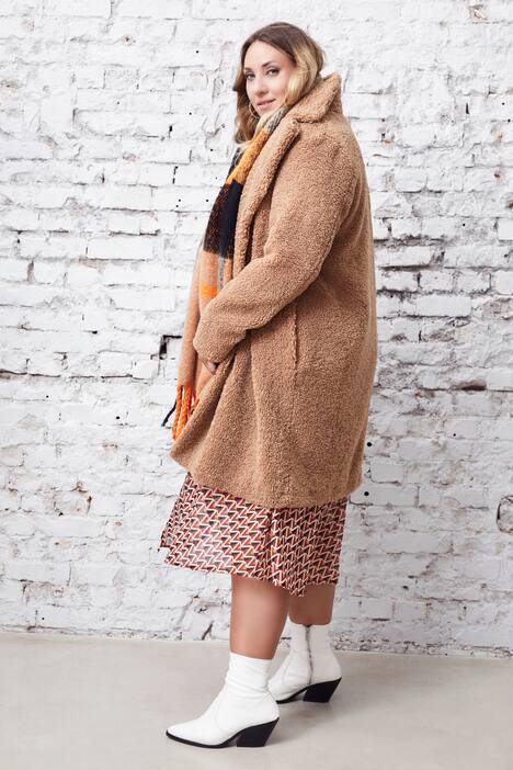 Teddy Bear Faux Fur Fully Lined Coat