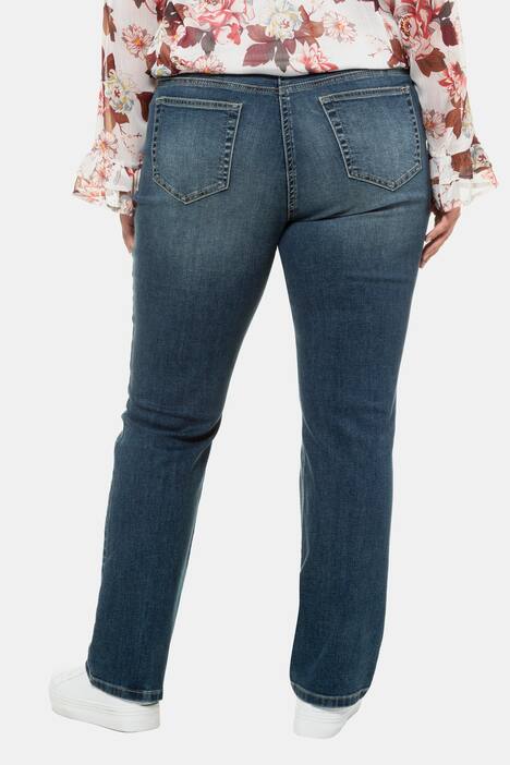 Jeans Mandy, Destroy-Effekte, Perlen, 5-Pocket-Schnitt