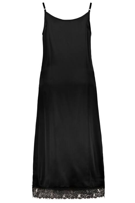 Slipdress mit Spitzenborte
