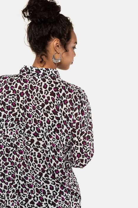 Hemdbluse, Leodruck, Langer Arm,