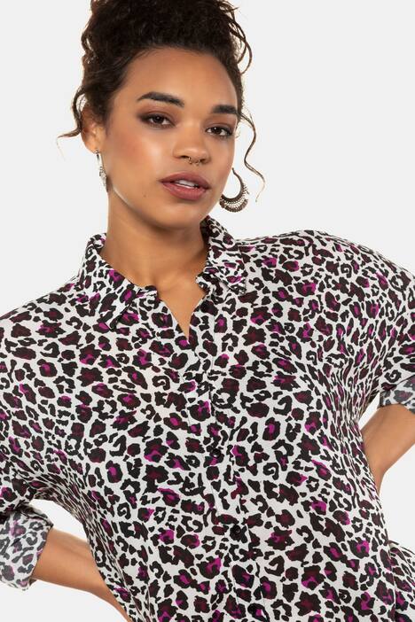 Hemdbluse, Leodruck, Langer Arm,