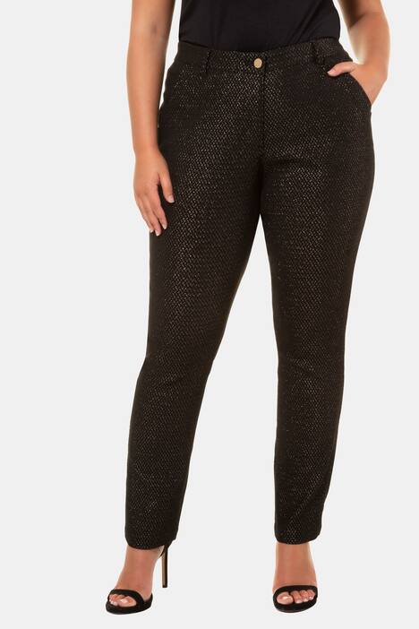 Hose Sammy, goldenes Jacquardmuster, Komfortbund