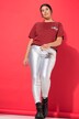 Jean skinny, coupe étroite, 5 poches, tissu enduit