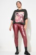 Jean skinny, coupe étroite, 5 poches, tissu enduit