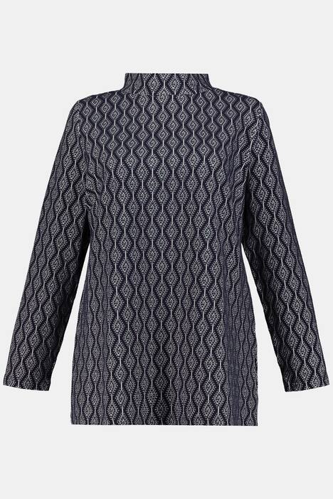 Sweatshirt, Jacquard-Rhombenmuster, Biobaumwoll-Mix