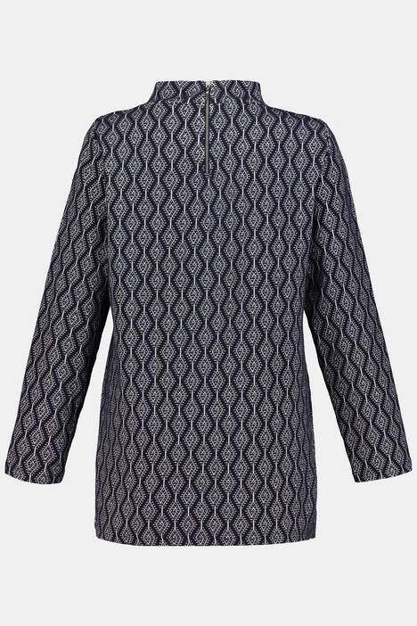 Sweatshirt, Jacquard-Rhombenmuster, Biobaumwoll-Mix