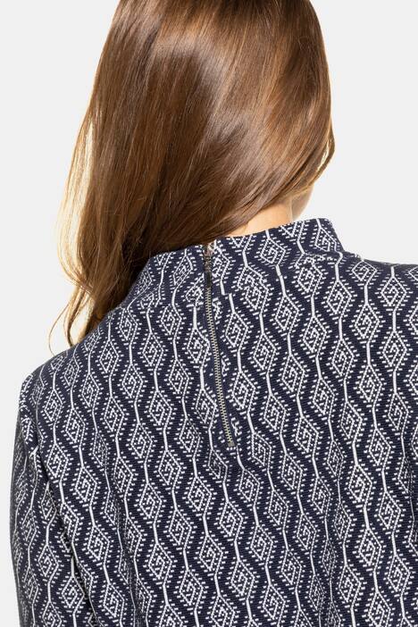 Sweatshirt, Jacquard-Rhombenmuster, Biobaumwoll-Mix