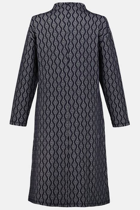 Sweatkleid, Jacquard-Rhombenmuster, Biobaumwoll-Mix