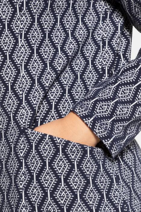 Sweatkleid, Jacquard-Rhombenmuster, Biobaumwoll-Mix