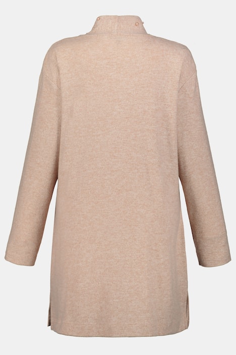 Pearl Accent Shawl Collar Stretch Cardigan Sweater