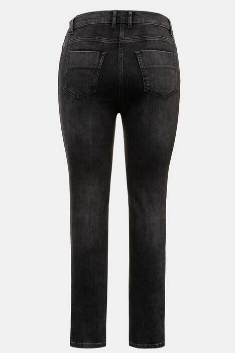 Jeans Sammy, glitzernder Galonstreifen, schmale Form