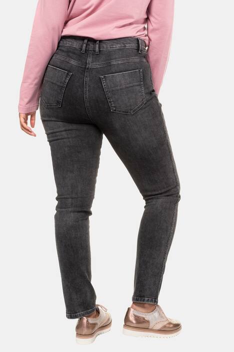 Jeans Sammy, glitzernder Galonstreifen, schmale Form