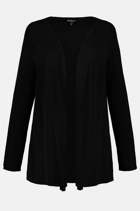 Cardigan, offene, etwas längere Form