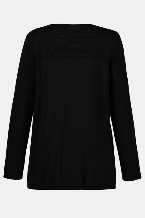 Cardigan, offene, etwas längere Form