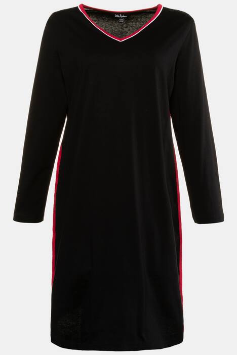 Bigshirts, 2er-Pack, Blättermuster/uni