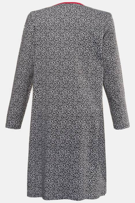 Bigshirts, 2er-Pack, Blättermuster/uni