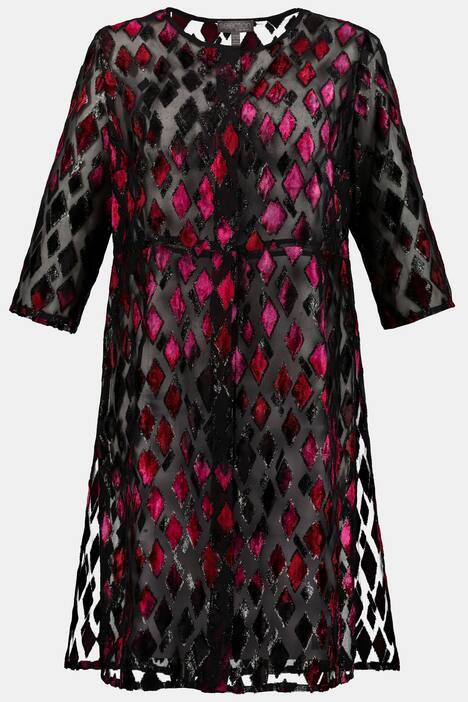 Long-Blusenjacke, Rhomben-Ausbrenner, selection
