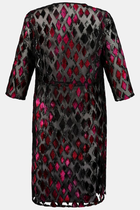 Long-Blusenjacke, Rhomben-Ausbrenner, selection