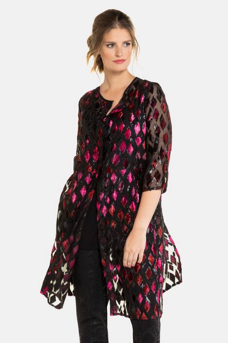 Long-Blusenjacke, Rhomben-Ausbrenner, selection