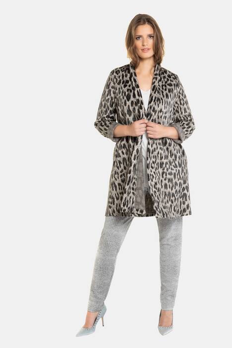Jerseyjacke, Leo-Design, kuschelweich, selection