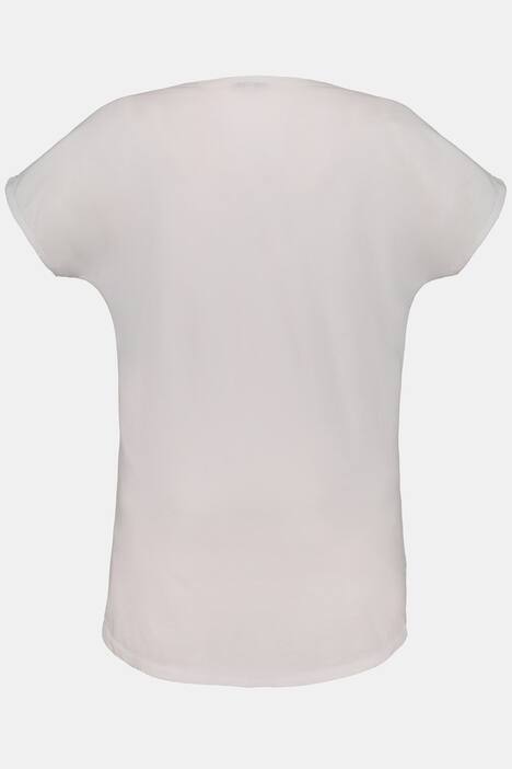 T-Shirt, oversized, vorne Spitze, Saumtunnel