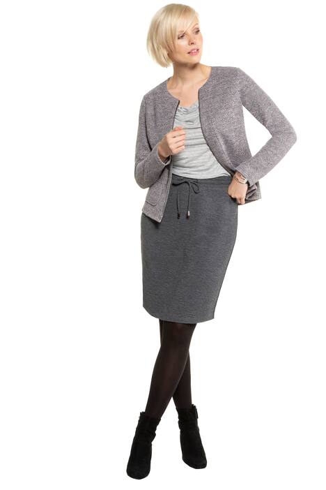 Bouclé-Jacke, fein meliert, Struktur