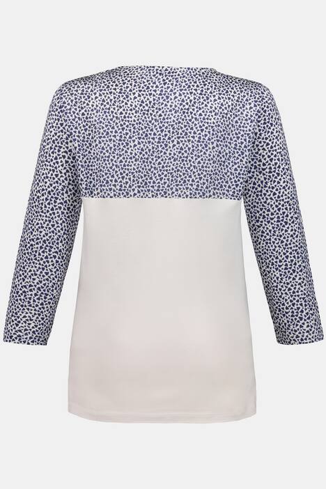 Shirt, Streifen, Herzen, 3/4-Ärmel