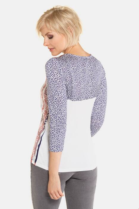 Shirt, Streifen, Herzen, 3/4-Ärmel
