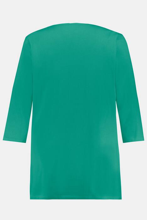 Longshirt, Ausschnitt mit Biesen, 3/4-Ärmel