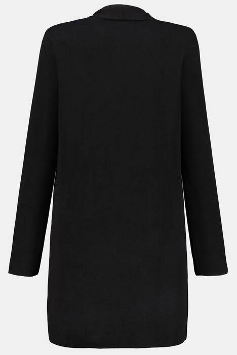 Cardigan, offene Form, Schalkragen, weicher Feinstrick